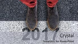  Presentation with greeiting show man - PPT theme enhanced with up of man wearing black background and a light gray colored foreground