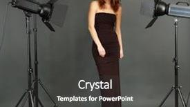  Presentation with professional - Slide set consisting of shots in photography studio shoot background and a  colored foreground