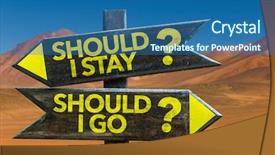  Presentation with desert star of bethlehem nativity - Presentation theme consisting of should i stay should i background and a ocean colored foreground