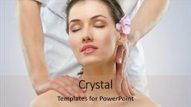  Presentation with beautiful young girl red - Colorful PPT theme enhanced with shoulder head - young beautiful girl is being backdrop and a  colored foreground