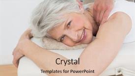  Presentation with physiotherapist - Slide set having shoulder in the medical office background and a lemonade colored foreground