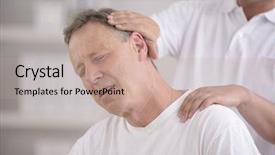  Presentation with chiropractic - Presentation design consisting of  background and a  colored foreground.