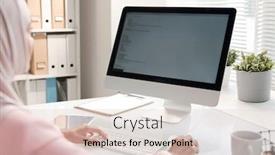  Presentation with shoulder - Beautiful slide set featuring shoulder-view-of-muslim-programmer backdrop and a lemonade colored foreground