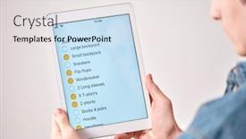  Presentation with shoulder - Presentation theme enhanced with shoulder-view-of-young-man background and a white colored foreground