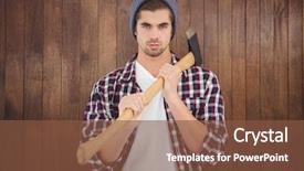  Presentation with confident - Beautiful theme featuring shoulder while standing against wood backdrop and a  colored foreground