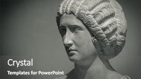  Presentation with ancient roman - PPT theme with shoulders detail of the ancient background and a gray colored foreground