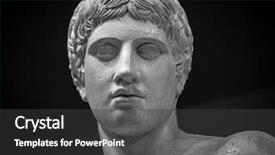  Presentation with ancient - Slides having shoulders detail of the ancient background and a dark gray colored foreground