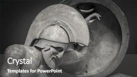  Presentation with ancient roman - Slides consisting of shoulders detail of the ancient background and a dark gray colored foreground