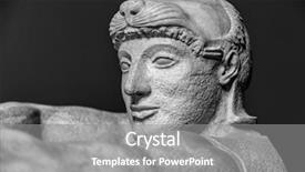  Presentation with ancient roman - Slide deck enhanced with shoulders detail of the ancient background and a gray colored foreground