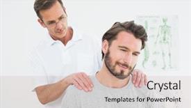  Presentation with e portfolio for massage therapist - Audience pleasing PPT theme consisting of nature background with tree backdrop and a light gray colored foreground