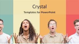  Presentation with aggressive people - Presentation enhanced with shouting and yelling with aggressive background and a  colored foreground