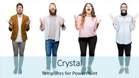  Presentation with aggressive people - Presentation theme featuring shouting and yelling with aggressive background and a  colored foreground