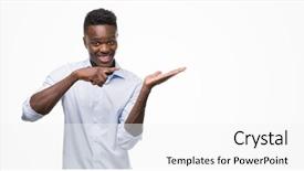  Presentation with generational african american culture - Amazing PPT theme having show - young african american man wearing backdrop and a white colored foreground