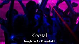  Presentation with dancing silhouettes - Amazing PPT layouts having show is sending laser beam backdrop and a black colored foreground