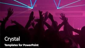  Presentation with dancing silhouettes - Theme consisting of show is sending laser beam background and a black colored foreground