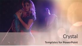  Presentation with show - Beautiful presentation featuring show piano - digital composite of girl singing backdrop and a lemonade colored foreground