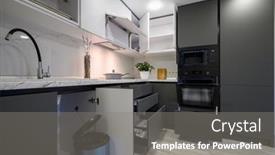  Presentation with dark simple - Presentation theme with showcase-interior-of-modern-simple background and a gray colored foreground