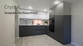  Presentation with dark simple - PPT theme featuring showcase-interior-of-modern-simple background and a light gray colored foreground