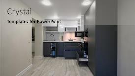  Presentation with dark simple - Presentation design with showcase-interior-of-modern-simple background and a light gray colored foreground