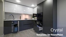  Presentation with dark simple - PPT layouts enhanced with showcase-interior-of-modern-simple background and a dark gray colored foreground