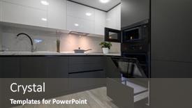  Presentation with dark simple - PPT theme having showcase-interior-of-modern-simple background and a gray colored foreground