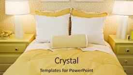  Presentation with bedroom modern - Presentation having showcase interior pretty yellow coordinated background and a yellow colored foreground