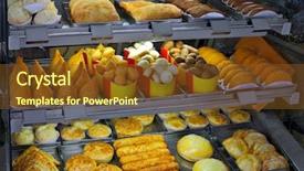  Presentation with snacks - Beautiful presentation featuring showcase of brazilian snacks backdrop and a tawny brown colored foreground