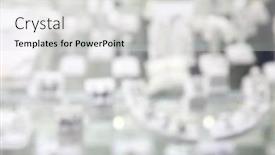  Presentation with jewelry - PPT theme consisting of showcase with jewelry in shop blurred view background and a light gray colored foreground