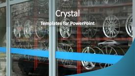  Presentation with alloy - Beautiful slides featuring tyre design - showcase with tires and alloy backdrop and a dark gray colored foreground