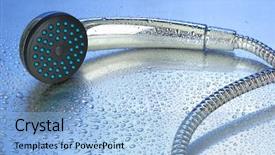  Presentation with blue drops - Colorful slide deck enhanced with shower-and-drops-on-blue backdrop and a light blue colored foreground