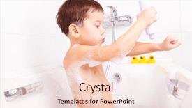  Presentation with foam - Colorful PPT theme enhanced with funny prison inmate in concept backdrop and a light gray colored foreground