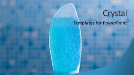  Presentation with vitamin c gel - Beautiful presentation theme featuring shower gel in a bathroom backdrop and a light blue colored foreground