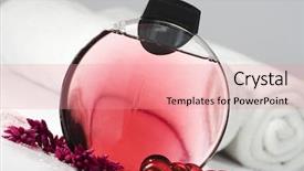  Presentation with oil and gas - Presentation theme having shower gel with bath oil background and a  colored foreground