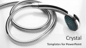  Presentation with white - Slide set featuring shower isolated on white background and a white colored foreground