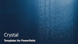  Presentation with blue drops - PPT theme with shower-water-drops background and a  colored foreground