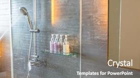  Presentation with water - Cool new theme with shower while running water backdrop and a coral colored foreground