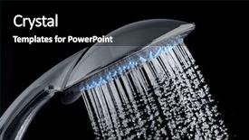  Presentation with jet - Amazing presentation theme having shower with running water backdrop and a black colored foreground