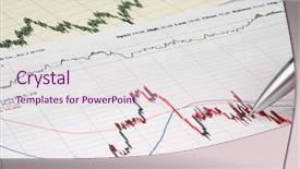  Presentation with financial analysis - Slides enhanced with showing diagram on financial report background and a lemonade colored foreground