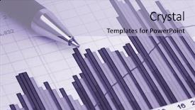  Presentation with financial report - Audience pleasing PPT layouts consisting of showing diagram on financial report backdrop and a light blue colored foreground