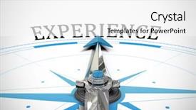  Presentation with experience - PPT layouts enhanced with showing directions - word experience against compass background and a white colored foreground