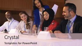  Presentation with race - Cool new theme with showing documents to the panel backdrop and a lemonade colored foreground