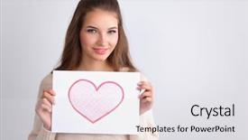  Presentation with gift - Audience pleasing theme consisting of showing gift card valentine amp backdrop and a  colored foreground