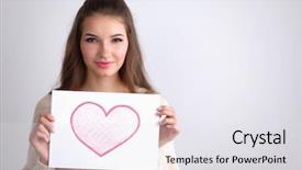  Presentation with gift - Colorful presentation theme enhanced with showing gift card valentine amp backdrop and a  colored foreground