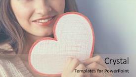  Presentation with valentine - PPT theme enhanced with showing gift card valentine amp background and a  colored foreground