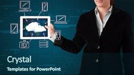  Presentation with cloud computing - Slide deck having business technology internet and network concept young business man writing word api background and a dark gray colored foreground