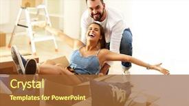  Presentation with happy birthday for adult boys - Audience pleasing theme consisting of showing happy adult couple moving backdrop and a red colored foreground