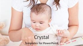  Presentation with baby book - Presentation having showing images in a book background and a lemonade colored foreground