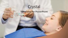  Presentation with jaw - Beautiful presentation theme featuring showing jaw layout to patient backdrop and a lemonade colored foreground