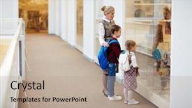  Presentation with obsolete - Colorful presentation theme enhanced with showing little visitors obsolete folk backdrop and a mint green colored foreground