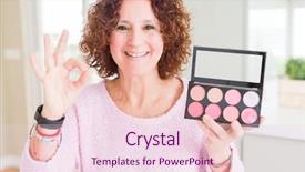  Presentation with blush - Presentation theme enhanced with showing palette of pink blush background and a lemonade colored foreground